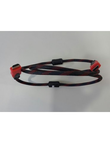 Flaxtron HDMI/HDMI 1.4V 1.5M Monitor Cable [RED]