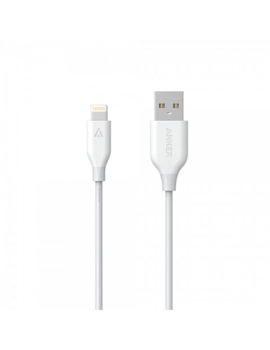 Anker PowerLine Lightning (3ft) Apple MFi Certified (White)